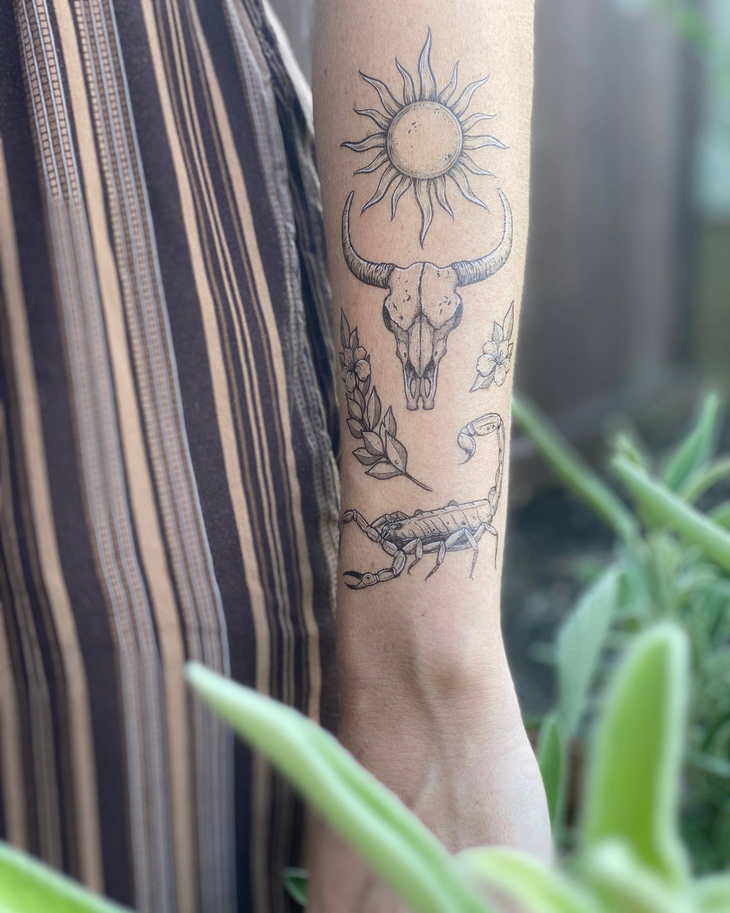 Sunlit South Temporary Tattoo