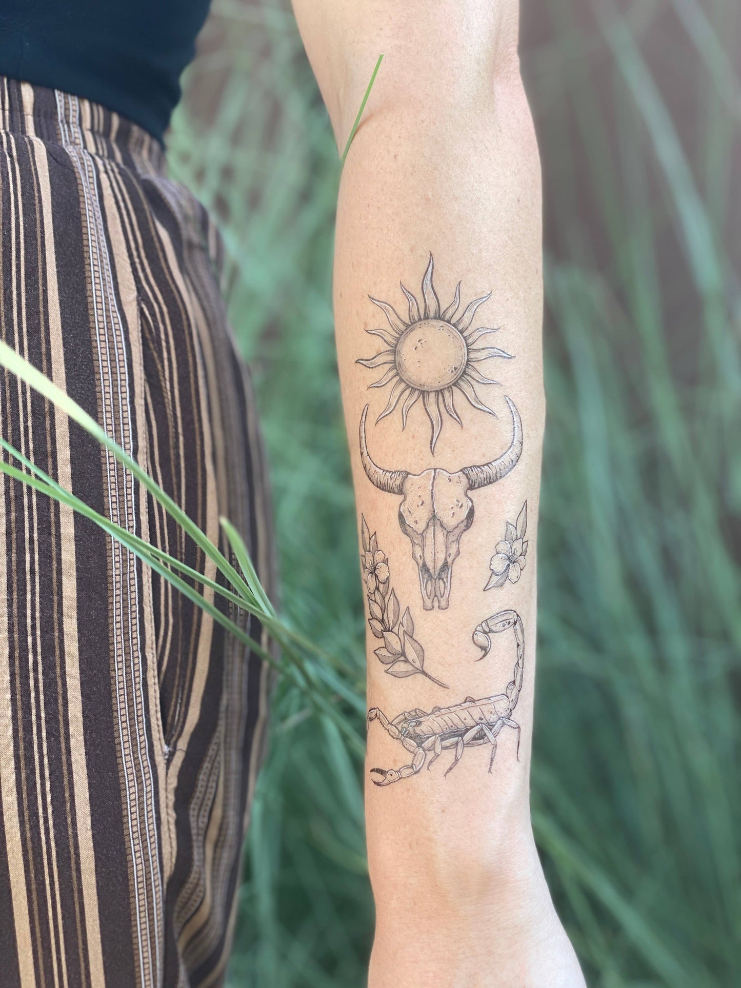 Sunlit South Temporary Tattoo