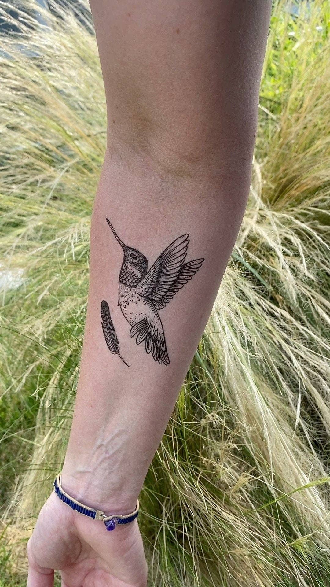 Hummingbird Temporary Tattoo