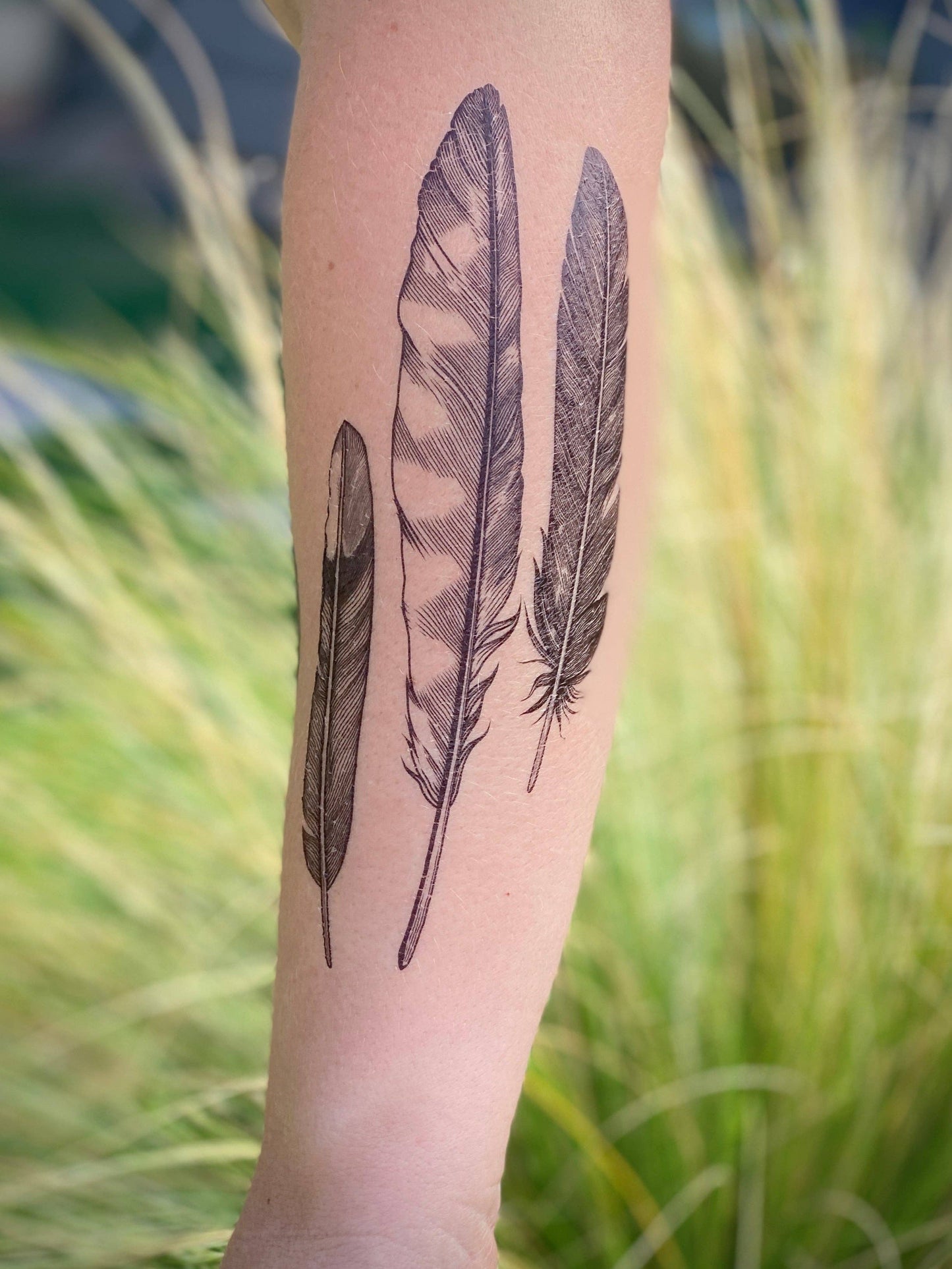 Feather Finds Temporary Tattoo