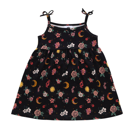 Floral Moons Girls Sundress