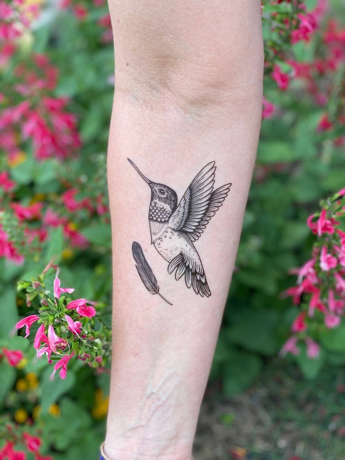 Hummingbird Temporary Tattoo