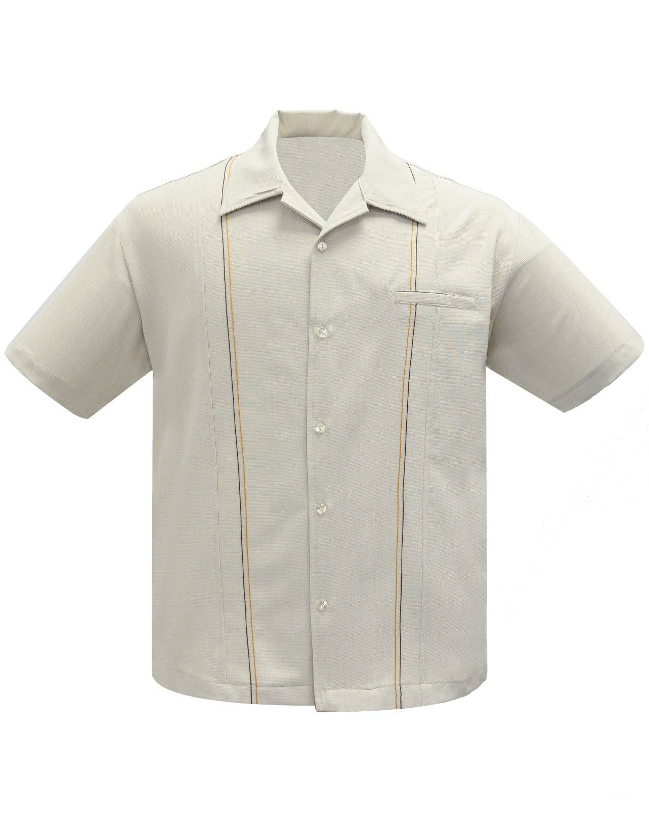 The Harold Retro Shirt in Stone