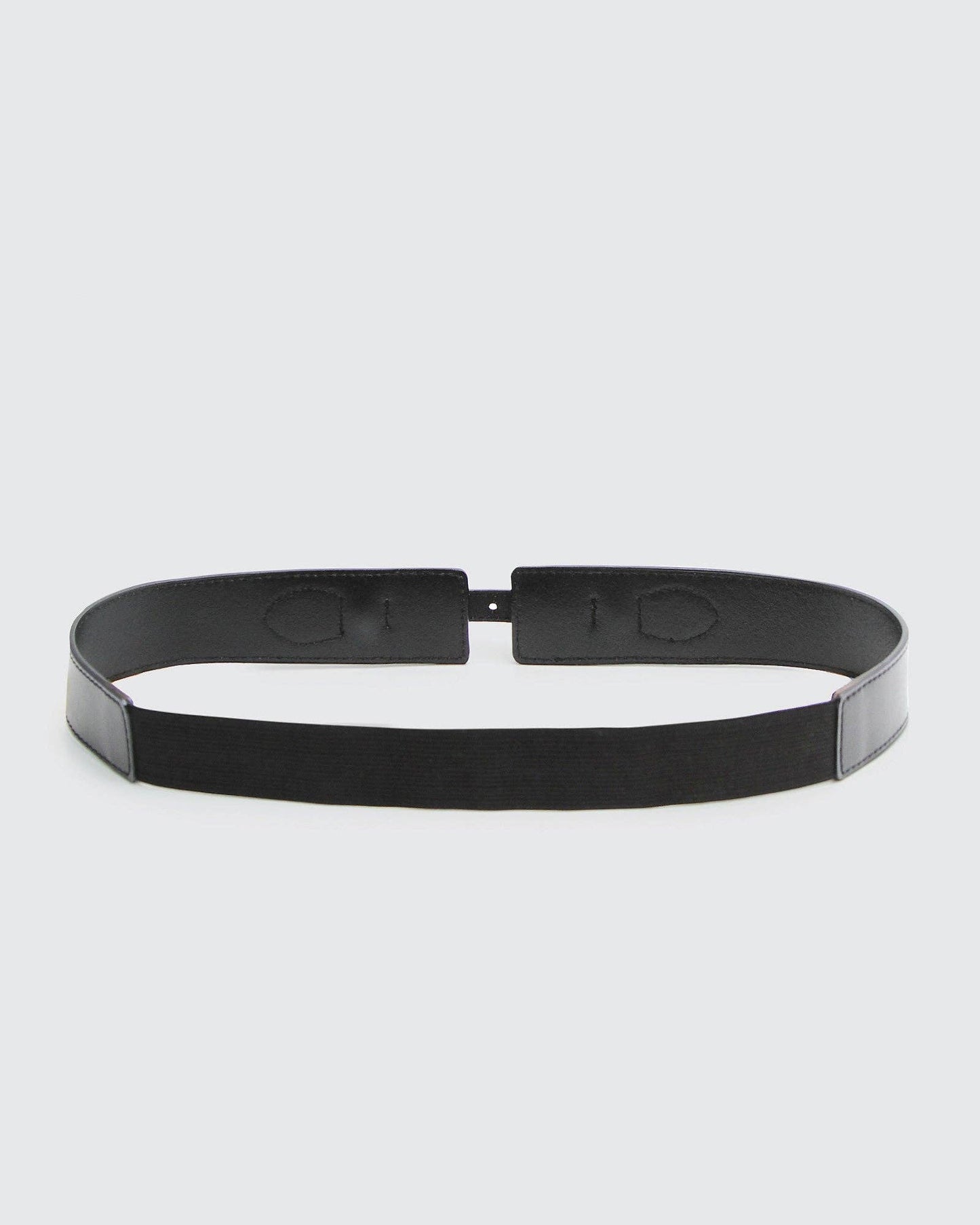 London Fog Leather Waist Belt - Black