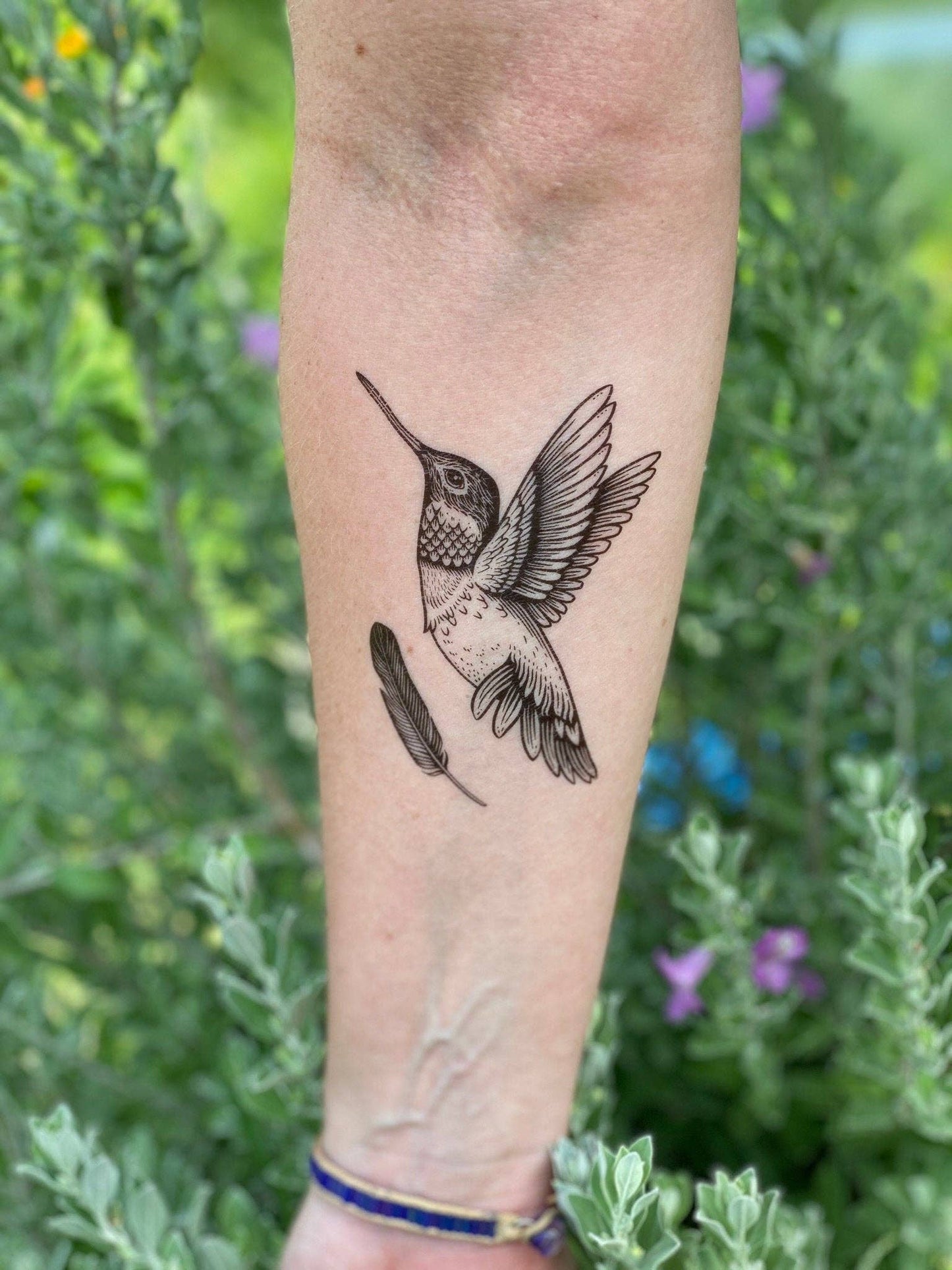 Hummingbird Temporary Tattoo