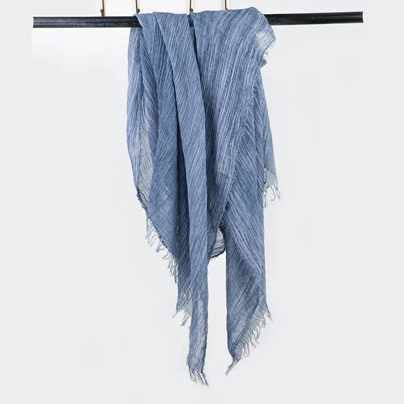 Scarvii - Farmhouse Style Cotton Linen Long Scarf & Shawl