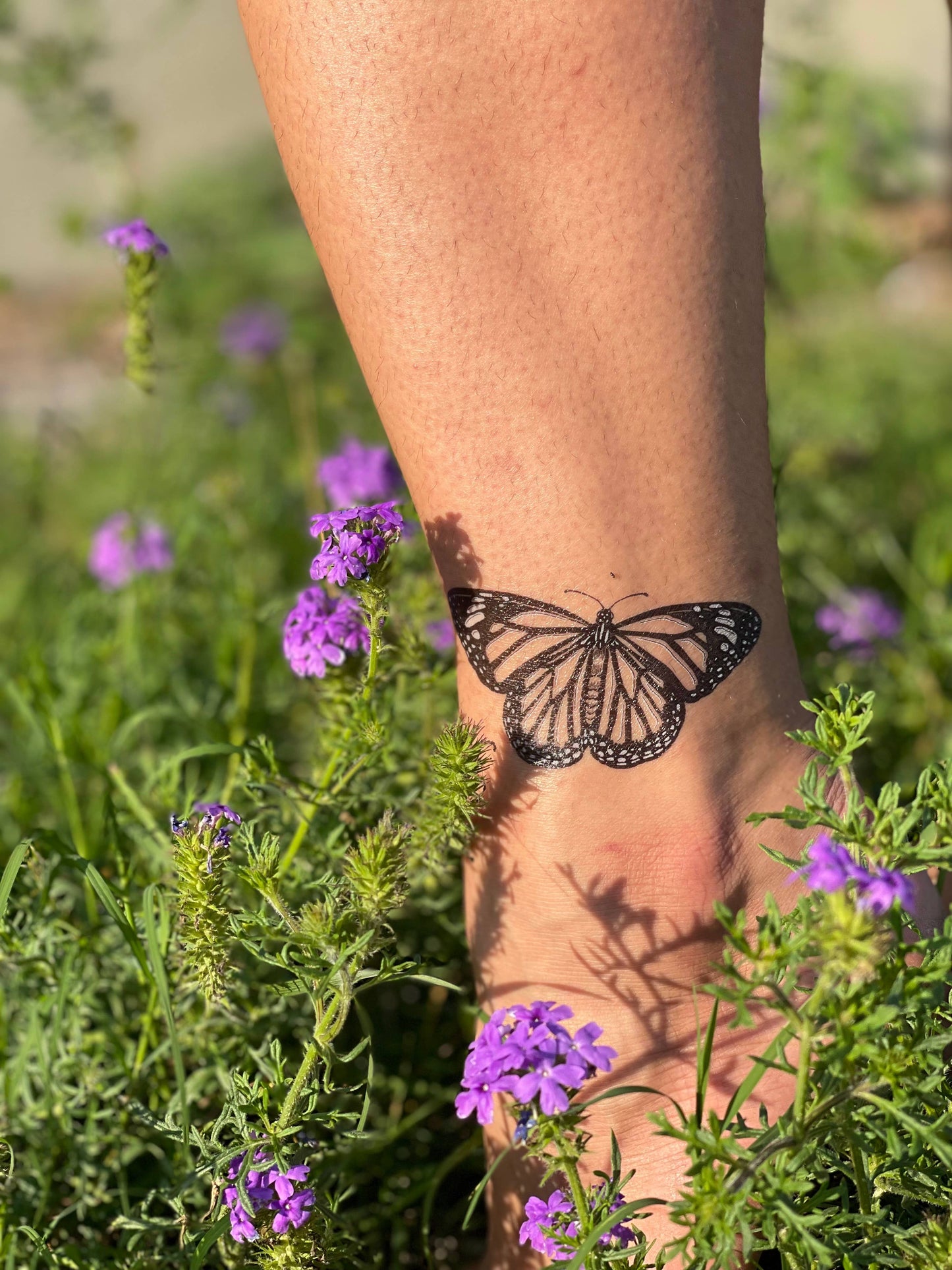 Monarch Butterfly Temporary Tattoo