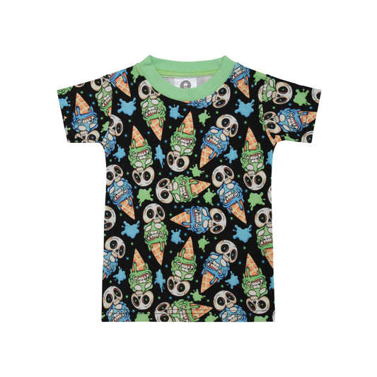 Ice Cream Skull Kids T Shirt