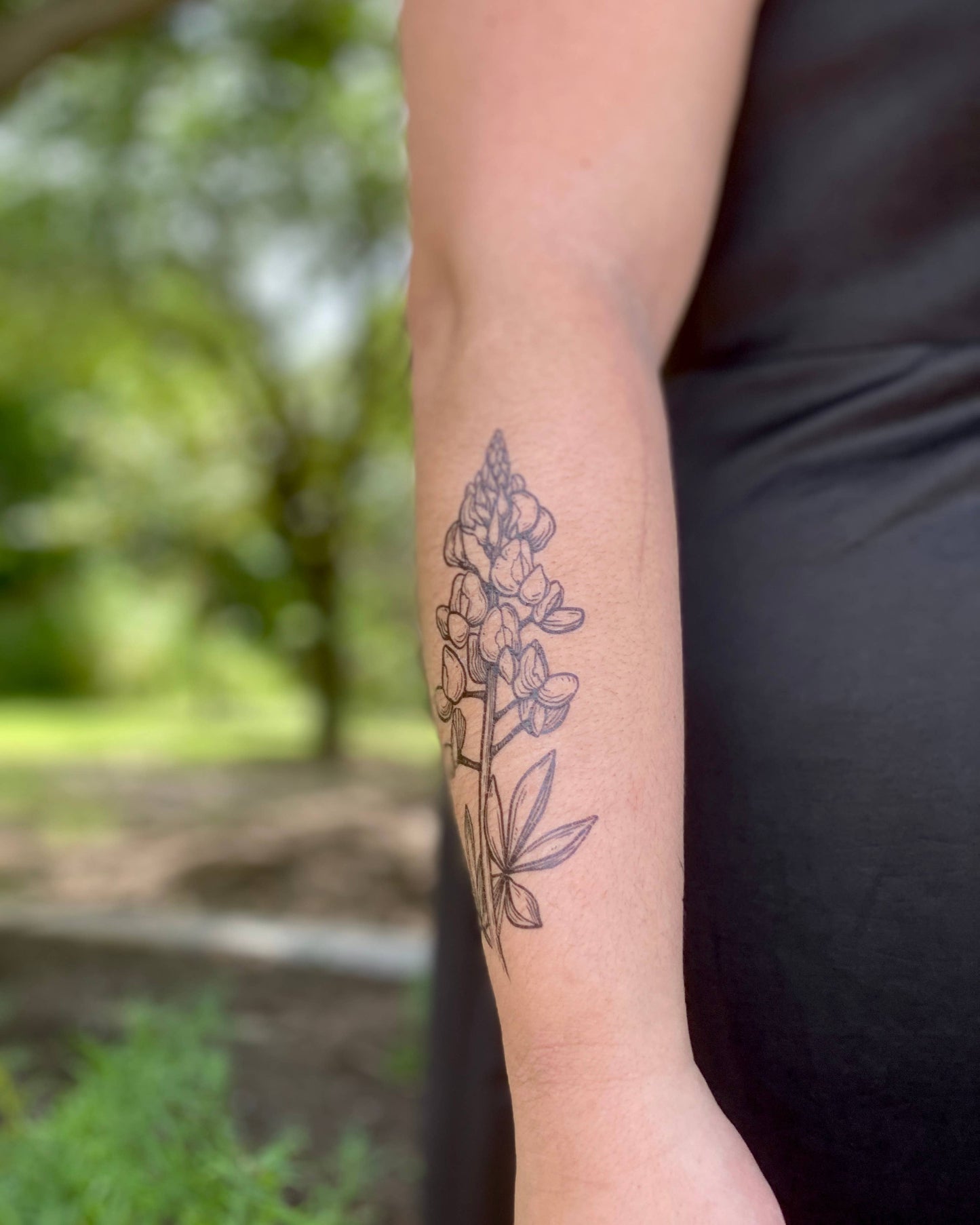 Bluebonnet Temporary Tattoo