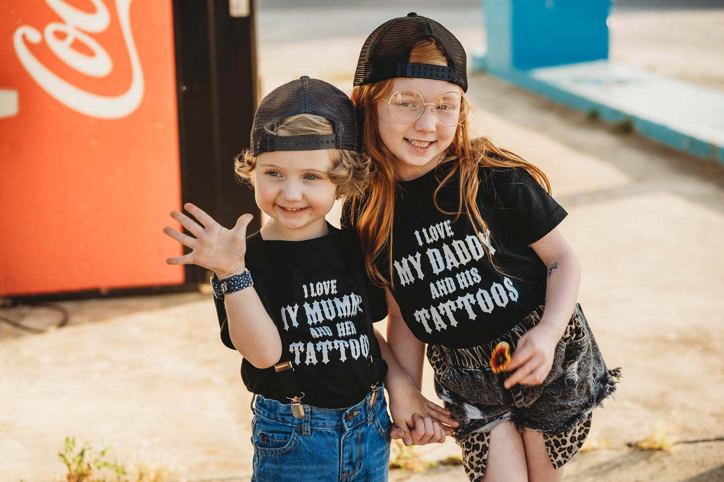 Daddys Tattoos Kids T-Shirt