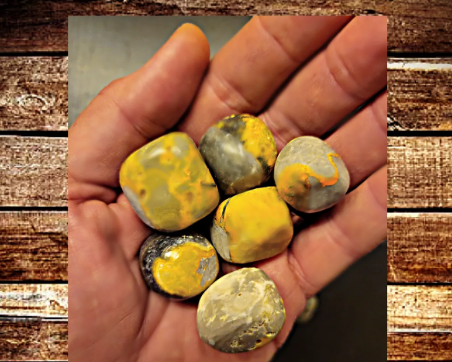 Bumblebee Jasper Tumbled Stones 20-30 mm (0.8-1.2 inches)