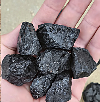 Black Tourmaline Rough Stones 20-30 mm (0.8-1.2 inches)