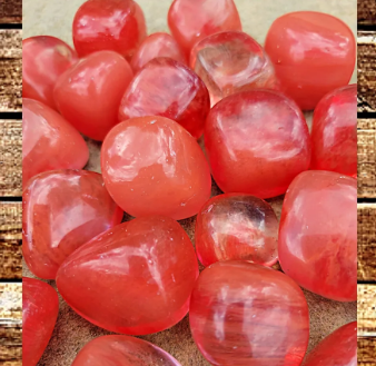 Cherry Quartz Tumbled Stones 20-30 mm (0.8-1.2 inches)