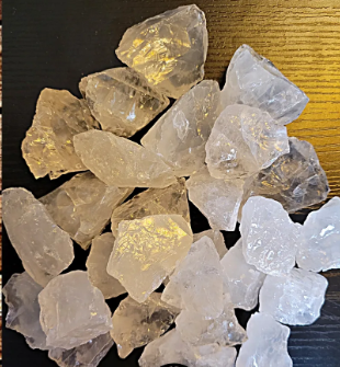 Clear Quartz Rough Stones 30 to 50 mm (1.18 to 1.96 inches)