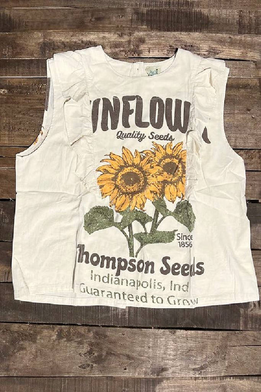 Town Fair Top - Sunflower