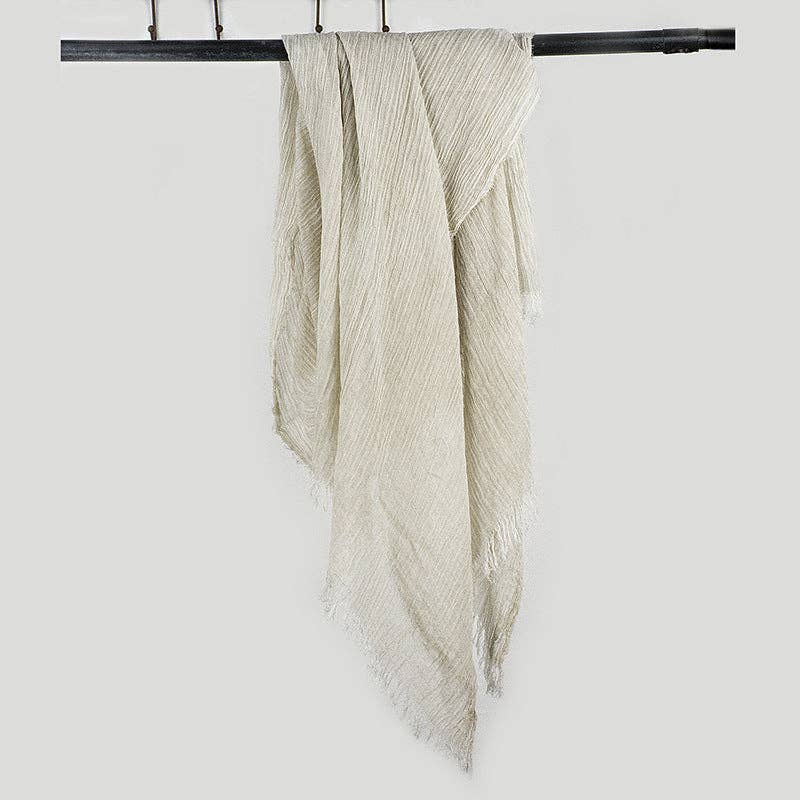 Scarvii - Farmhouse Style Cotton Linen Long Scarf & Shawl