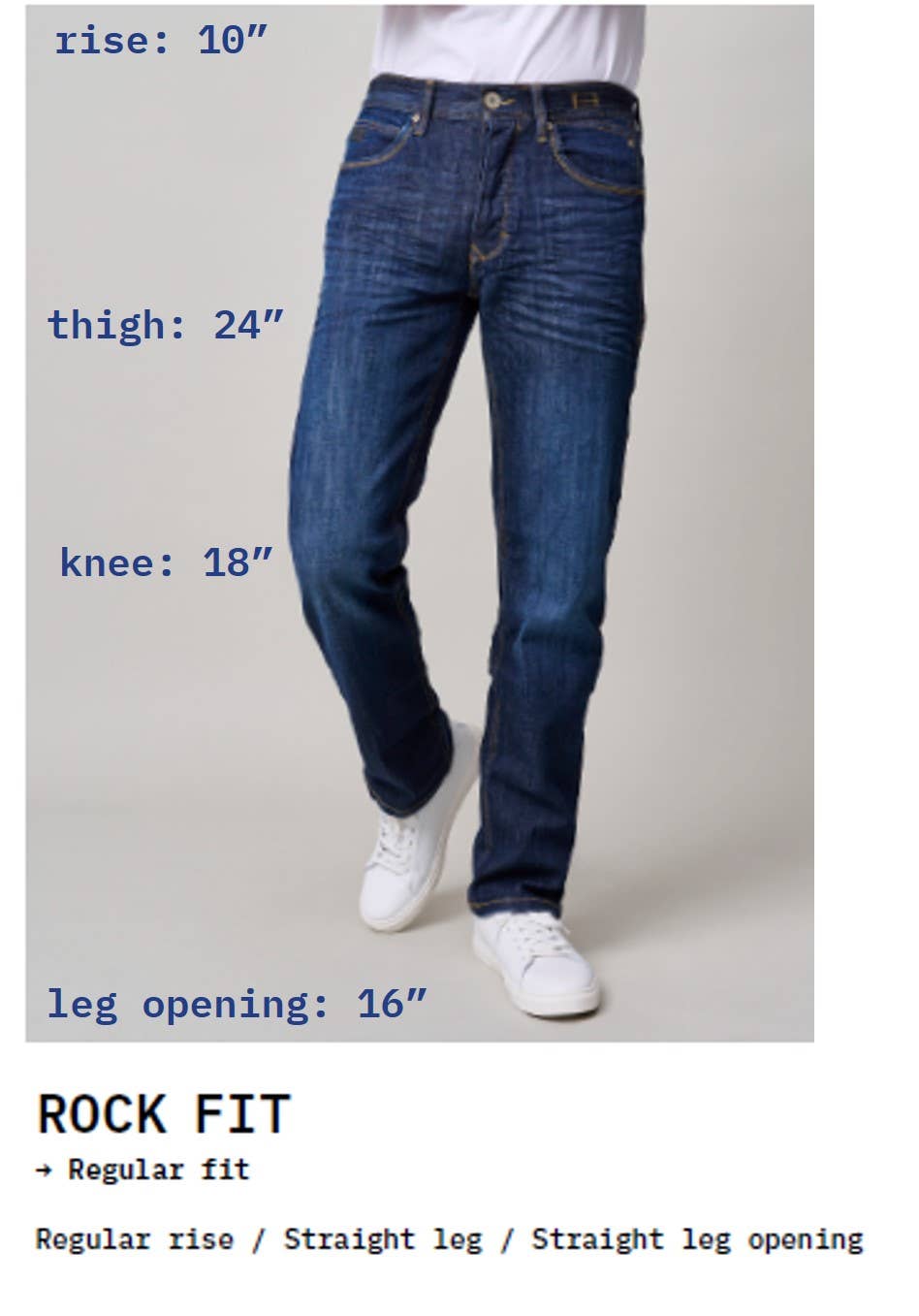 Blend® Rock Fit: Straight Jean