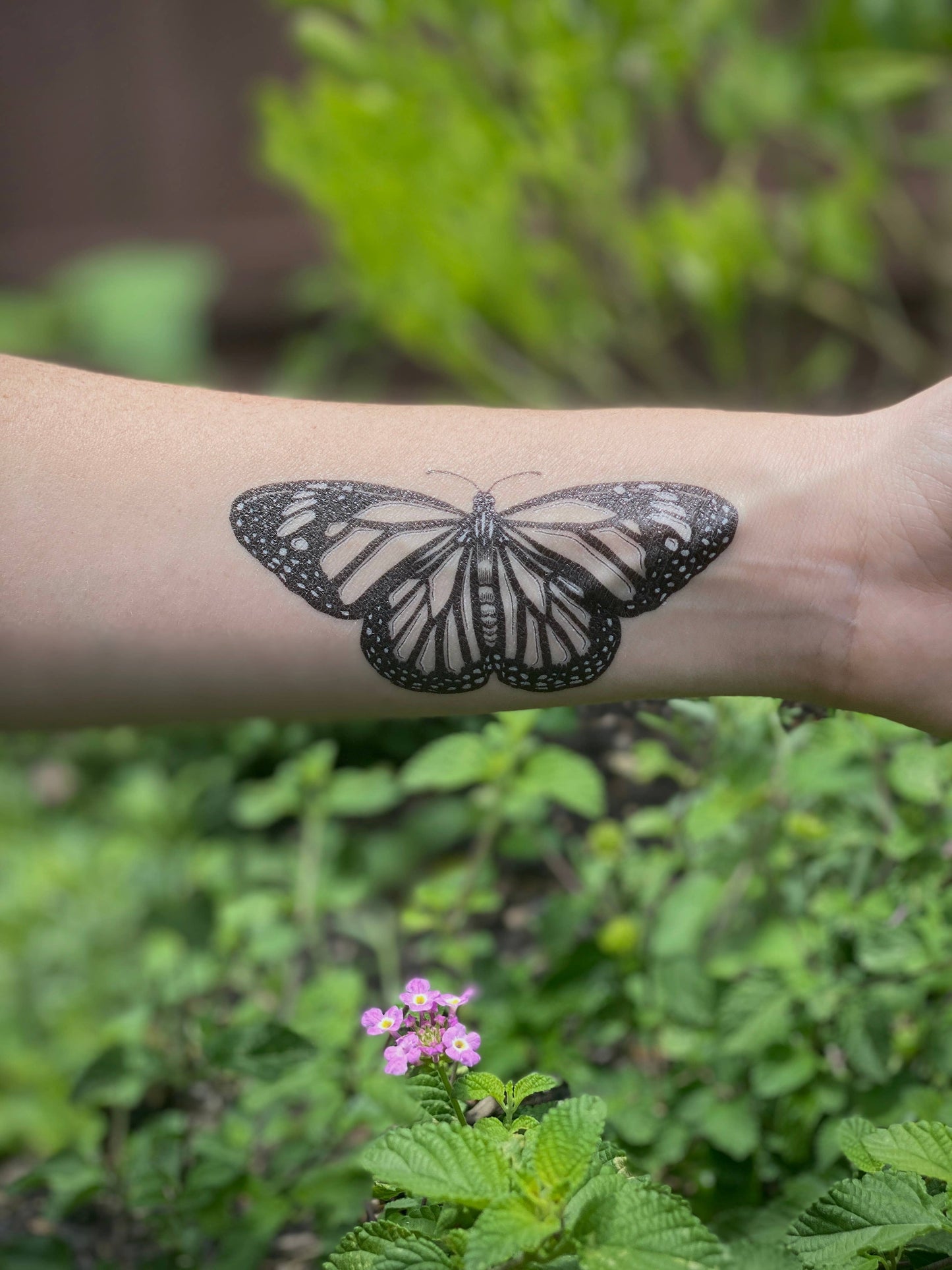 Monarch Butterfly Temporary Tattoo