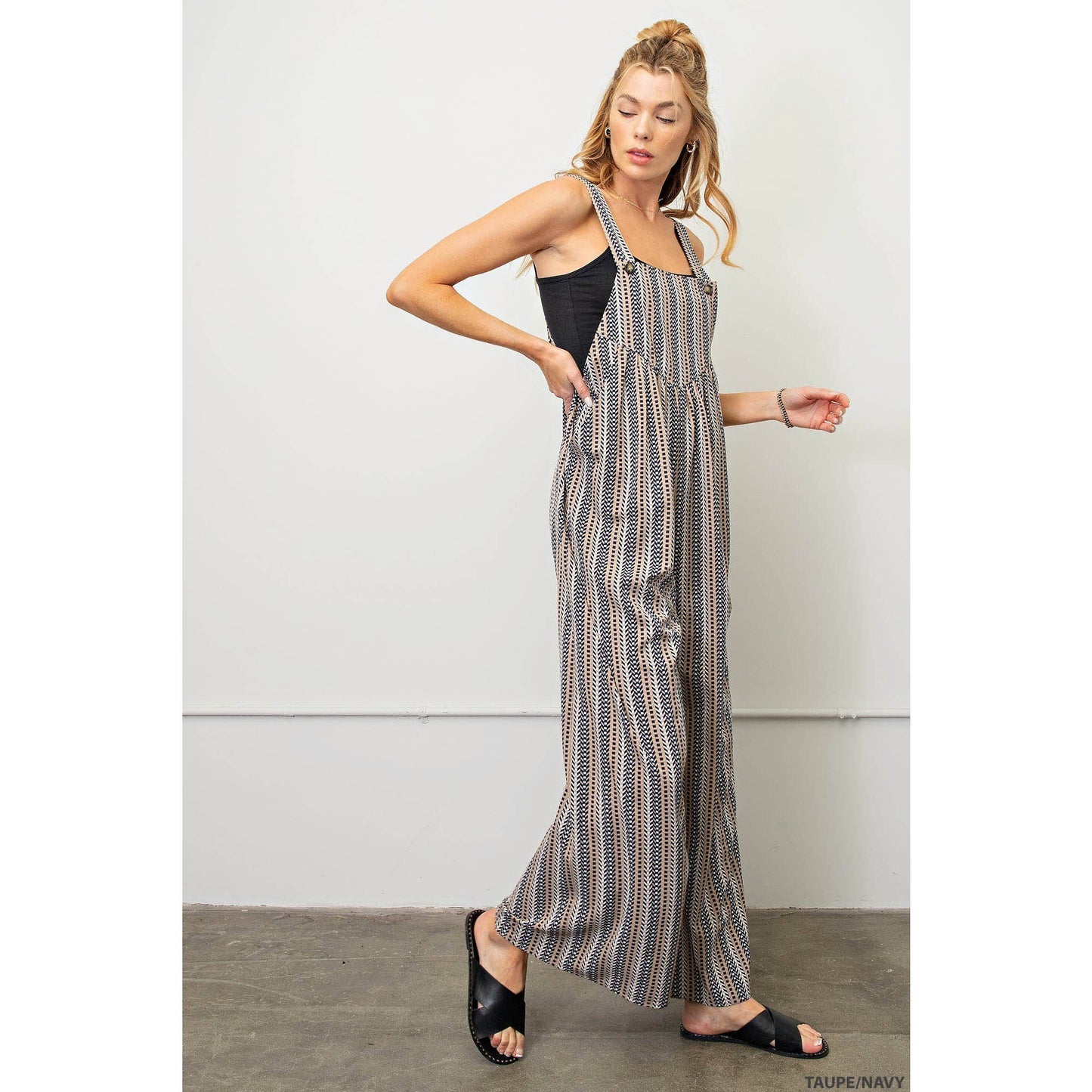 Bohemian Wide Leg Overalls