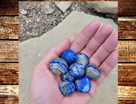 Lapis Lazuli Tumbled Stones 20-30 mm (0.8-1.2 inches)