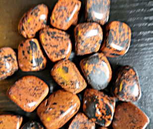 Mahogany Obsidian Tumbled Stones 20-30 mm (0.79-1.18 inches)