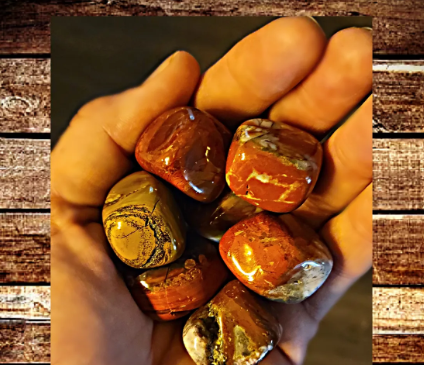 Red Jasper Tumbled Stones 20-30 mm (0.8-1.2 inches)