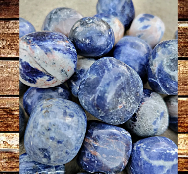 Sodalite Tumbled Stones 20-30 mm (0.8-1.2 inches)