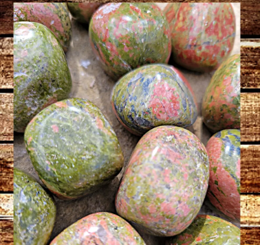 Unakite Tumbled Stones 20-30 mm (0.8-1.2 inches)